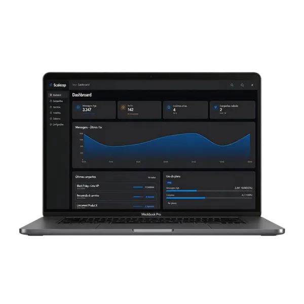 MacBook mostrando a plataforma